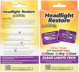 Headlight Restore Wipes-Works in 2 Minutes! Free Shipping NZ Wide!